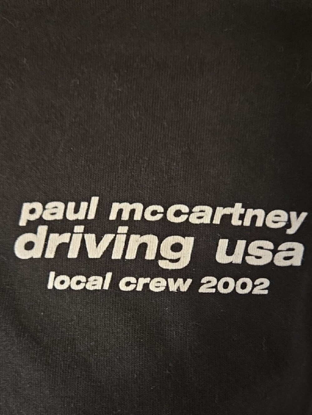 Vintage Paul McCartney 'Driving' Tour Crew Shirt - XL - Picture 3 of 4